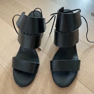 Rebecca minkoff black sandals